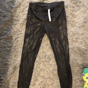 Lululemon Black Shimmery Leggings